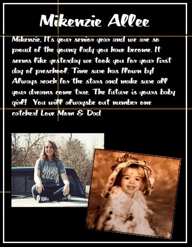 senior recognition ad example